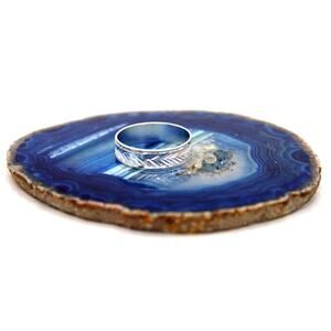 Hatched Aluminum Stacker Band Ring